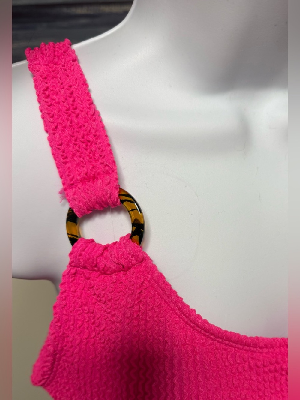 HOT PInk Swim Suit, One Piece, Size:L - Picture 4 of 8